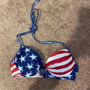 Padded patriotic bikini top